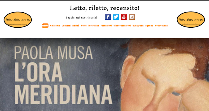 SMF per Letto, riletto, recensito! Recensione a L’ora meridiana di Paola Musa – Arkadia Editore