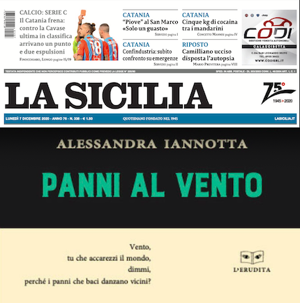 SMF per La Sicilia – “I panni al vento” di Alessandra Iannotta «Frame di vita» – L’intervista