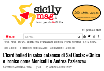 SMF per SicilyMag – L’hard boiled in salsa catanese di Sal Costa: «Cinico e ironico come Monicelli e Andrea Pazienza» – L’intervista