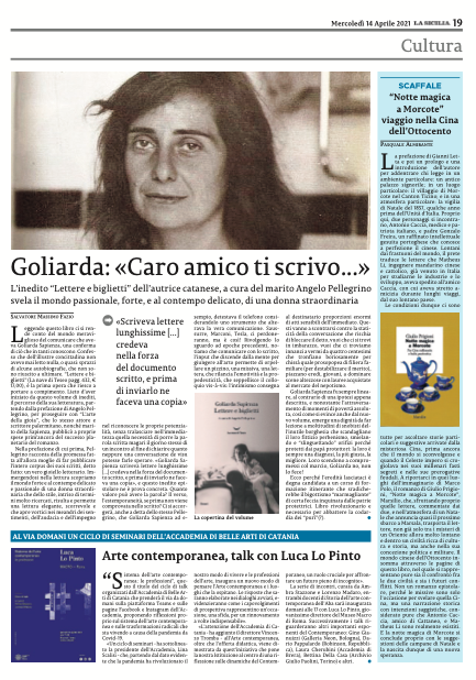 Clicca su la pagina de La Sicilia per leggere l'articolo integrale