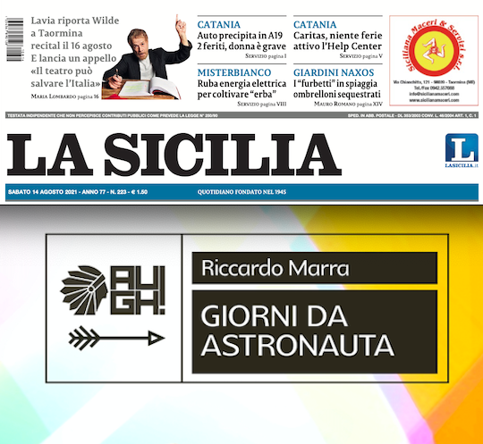 SMF per La Sicilia – Quegli ironici e amari “Giorni da astronauta” del catanese Marra