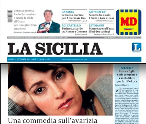 SMF per La Sicilia – Una commedia sull’avarizia (il nuovo libro di Paola Musa)